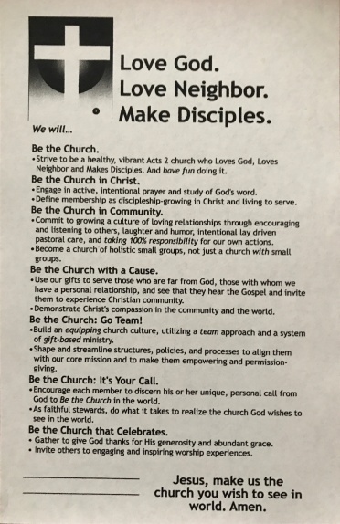 Be the Church Covenant
